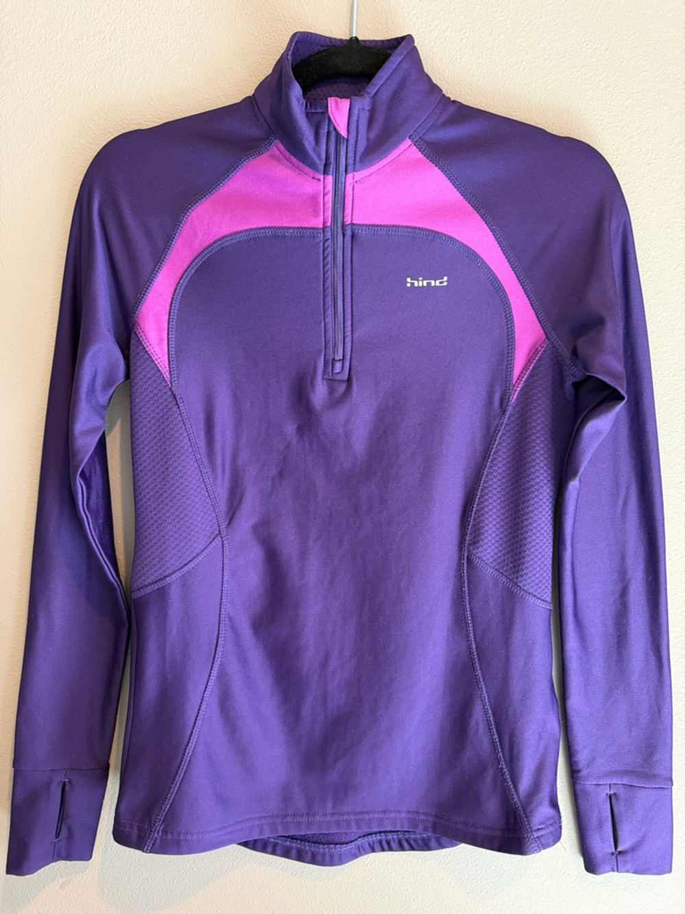 Hind Purple & Magenta Performance Quarter-Zip Pullover